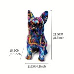 Resin Sculpture Factory - Graffiti Bulldog Office Decor