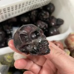 Stone Craft Manufacturer - Obsidian Human Skeleton Decoration
