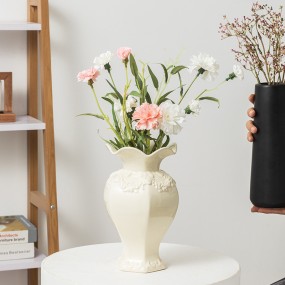 Wave Edge Vase Manufacturer - Hexagonal Relief Art