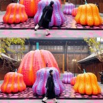 Outdoor Ornament Factory - Polka Dot Pumpkin Park Sculpture