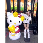 Fiberglass Sculpture Factory - Cartoon Cat Mall Decoration