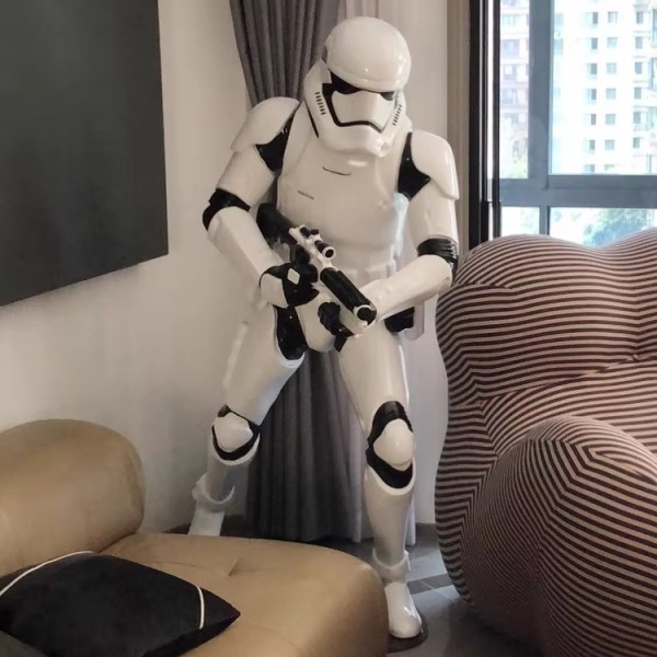 Movie Theater Manufacturer - White Soldier Mall Sculpture