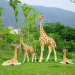 Outdoor Sculpture Factory - Life Size Giraffe Garden Ornament