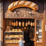 Wall Decoration Factory - Glowing Bread Model Bakery Signage
