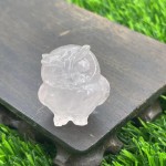 Gemstone Carving Manufacturer - 3.5cm Obsidian Owl Craft