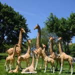 Outdoor Sculpture Factory - Life Size Giraffe Garden Ornament