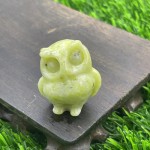 Gemstone Carving Manufacturer - 3.5cm Obsidian Owl Craft