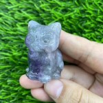 Healing Crystal Factory - 4cm Stone Kitten Carved Craft