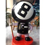 Club Ornament Manufacturer - Billiard Black Eight Doll Sculpture