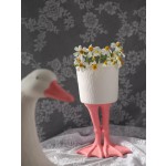 Swan Vase Manufacturer - Pink Beak Hand-painted Tall