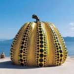 Outdoor Ornament Factory - Polka Dot Pumpkin Park Sculpture