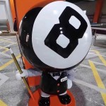 Club Ornament Manufacturer - Billiard Black Eight Doll Sculpture