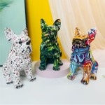 Resin Sculpture Factory - Graffiti Bulldog Office Decor