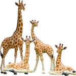 Outdoor Sculpture Factory - Life Size Giraffe Garden Ornament