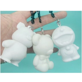 Backpack Charm Manufacturer - White Blank Animal Keychain