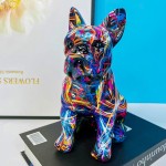Resin Sculpture Factory - Graffiti Bulldog Office Decor