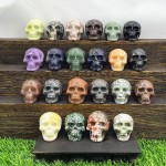 Stone Craft Manufacturer - Obsidian Human Skeleton Decoration