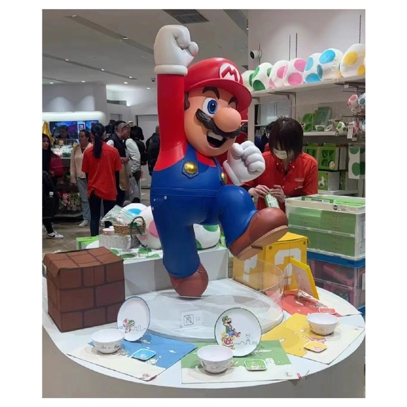 Floor Ornament Manufacturer - Cartoon Character Entrance Sculpture