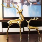 Metal Decor Factory - Luxury Deer Desktop Sculpture