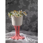 Swan Vase Manufacturer - Pink Beak Hand-painted Tall