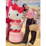 Store Decoration Manufacturer - Pink Cat Dessert Shop Sculpture