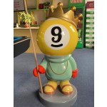 Club Ornament Manufacturer - Billiard Black Eight Doll Sculpture