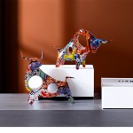 Animal Ornament Manufacturer - Colorful Cow Desktop Decoration