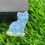 Carving Ornament Factory - Natural Crystal Stone Kitten Craft