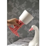 Swan Vase Manufacturer - Pink Beak Hand-painted Tall
