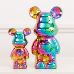 Home Decor Factory - Plating Peach Heart Bear Ornament