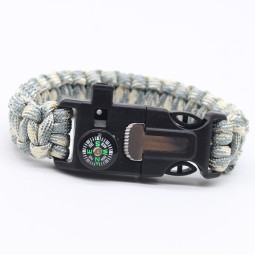 Survival Bracelet Supplier - OEM Multi-function Compass Whistle