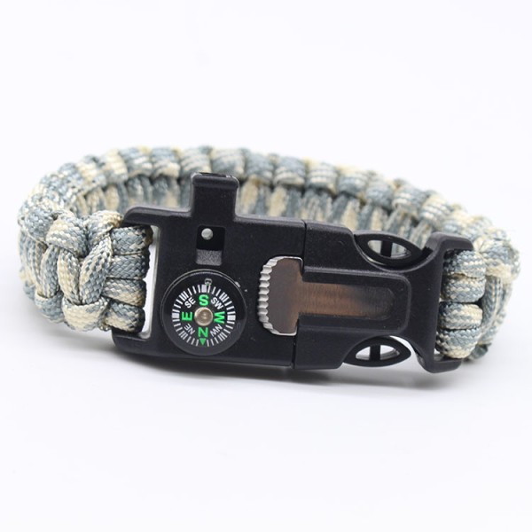 Survival Bracelet Supplier - OEM Multi-function Compass Whistle