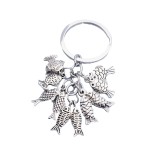 Fish Keychain Manufacturer - OEM Multi Fish Metal Keyring
