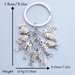 Fish Keychain Manufacturer - OEM Multi Fish Metal Keyring