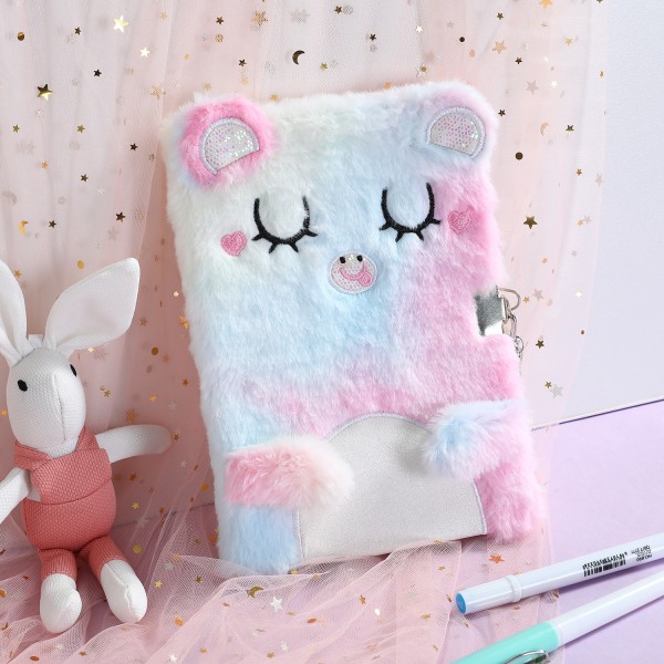 Plush Notebook Manufacturer - OEM Lockable A5 Diary Organizer