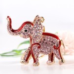 Rhinestone Keychain Manufacturer - OEM Crystal Elephant Carabiner
