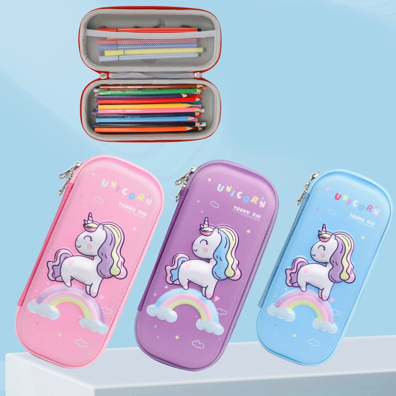 Pencil Case Supplier - OEM 3D EVA Unicorn Stationery Box