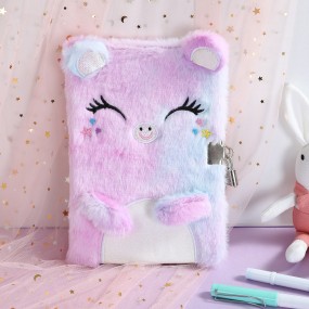 Children Diary Factory - OEM Locking Plush Notebook Gift