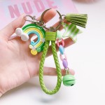 Leather Keychain Supplier - OEM Candy Color Tassel Pendant