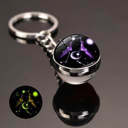 Zodiac Keychain Factory - OEM Luminescent Metal Pendant