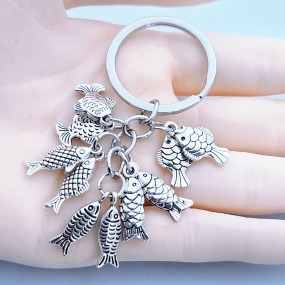 Fish Keychain Manufacturer - OEM Multi Fish Metal Keyring