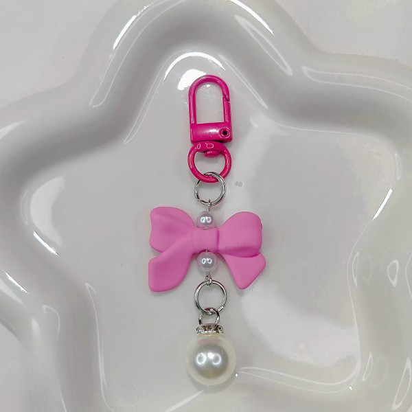 Pearl Keychain Manufacturer - Candy Bowknot Bag Charm