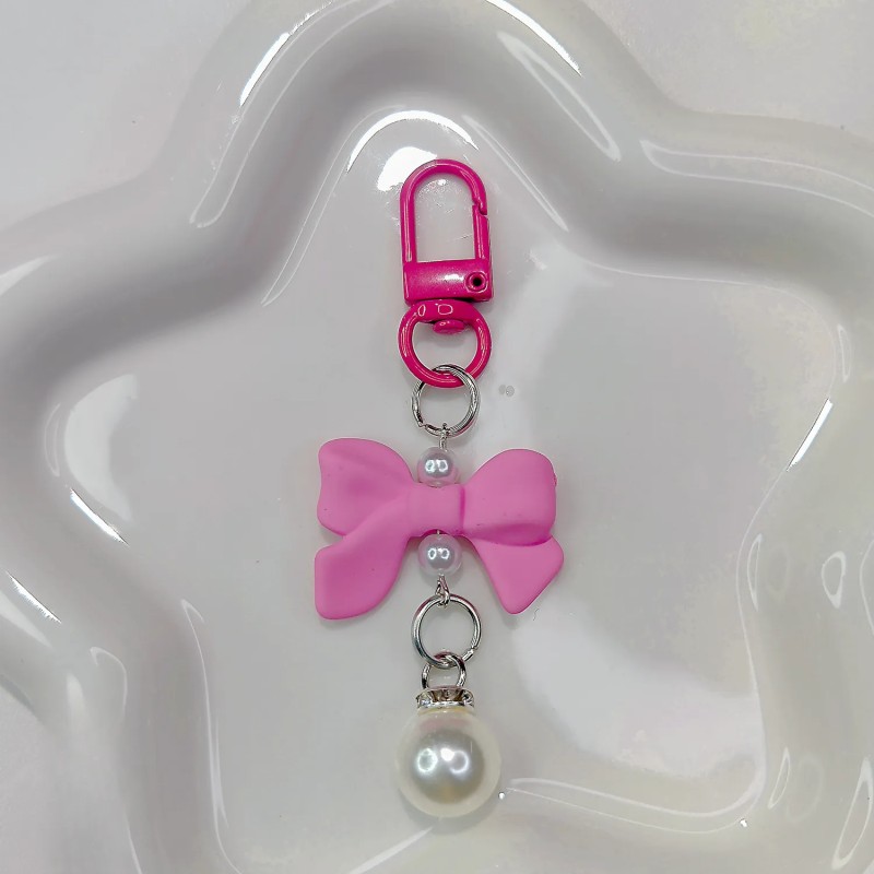 Pearl Keychain Manufacturer - Candy Bowknot Bag Charm
