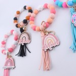 Leopard Bracelet Factory - MAMA Heart Alloy Keychain