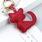 Cat Keychain Factory - PU Leather Fringed Pearl Pendant