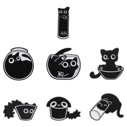 Cat Brooch Manufacturer - Hide Seek Animal Design Pin