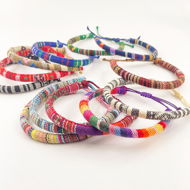 Bracelet Manufacturer - Cotton Linen Braided Summer Bracelet
