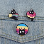 Unicorn Brooch Factory - Meteor Donut Black Cat Pin