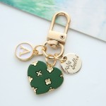 Alloy Keychain Factory - Flower Heart Letter Metal Pendant