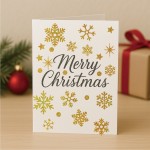 Snowflake Sticker Factory - Golden Christmas Self-adhesive